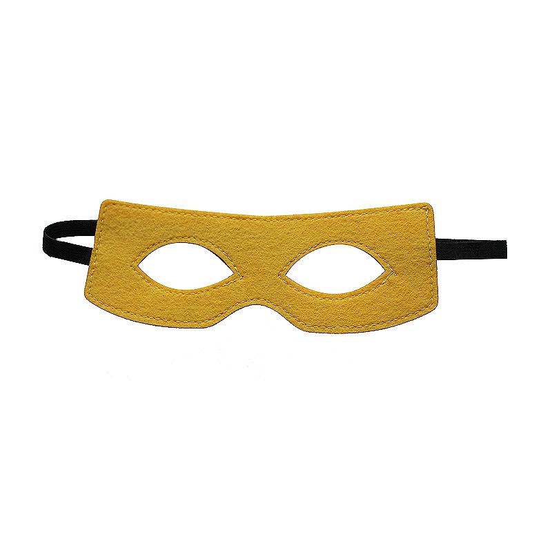 Multicolor Felt Masks Eye Masks Half Mask Cosplay Props with Elastic Ribbon for Halloween Masquerade Party