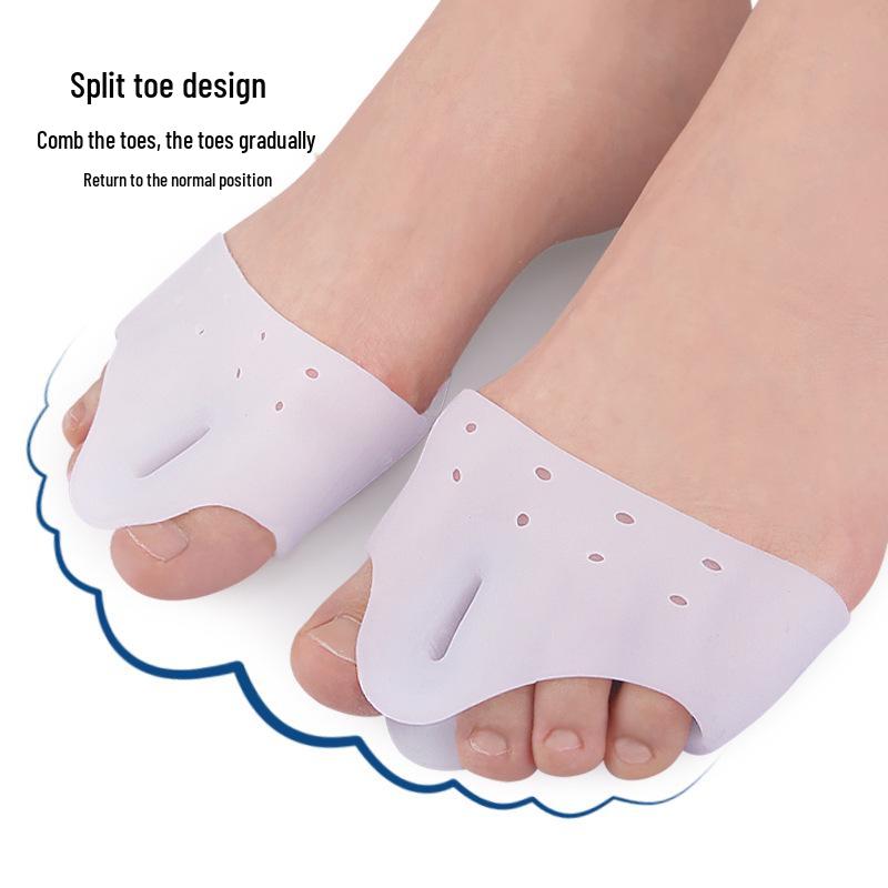 Разделитель пальцев при Hallux Valgus и Поддерживающая стелька с подушечкой для массажа передней части стопы - Корректор косточки для дневного и ночного использования