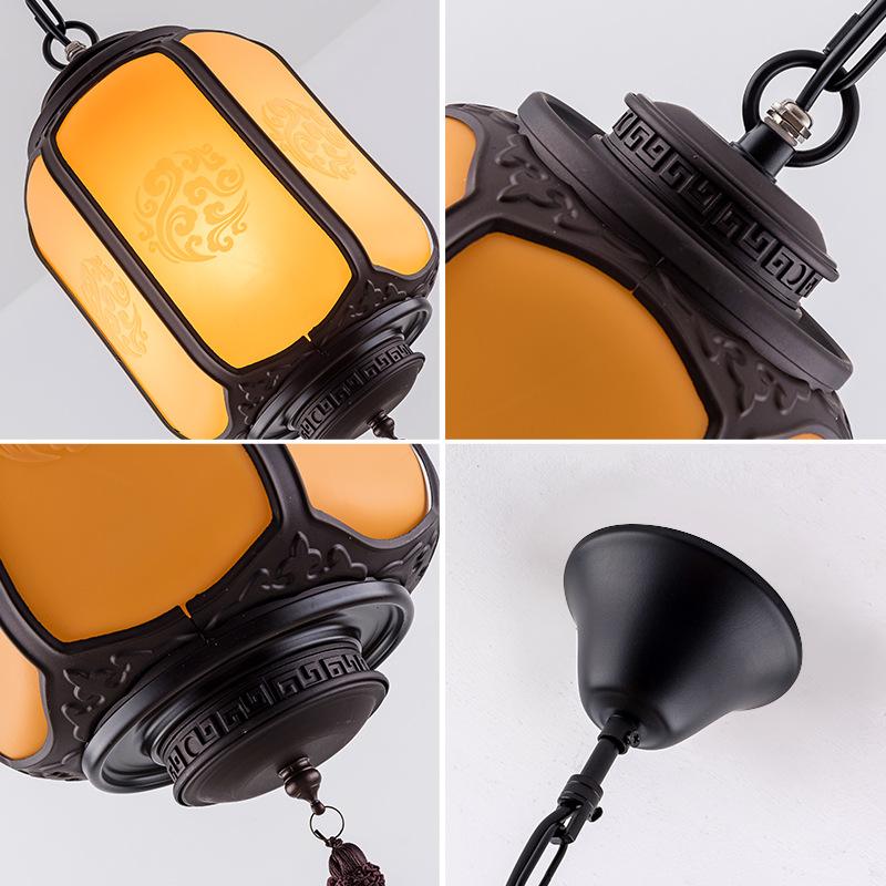 Новый китайский стиль уличный небольшой подвесной светильник парк вилла водонепроницаемый фонарь светодиодные люстры украшения наружное освещение светильники