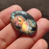 Designer Labradorite Cabochon Oval Gemstone, 30.95 Carat, 32x21x5 MM.
