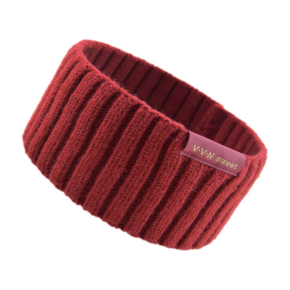 1 шт., зимние повязки на голову для женщин, грелки для ушей для женщин, повязка на голову, шерстяная вязаная толстая флисовая подкладка, теплые наушники для холодной погоды
