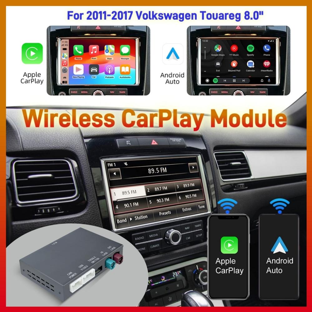 Беспроводной блок CarPlay для Volkswagen Touareg RNS850 2011-2017 8 дюймов Android Auto для Apple CarPlay Vw Навигация Зеркало