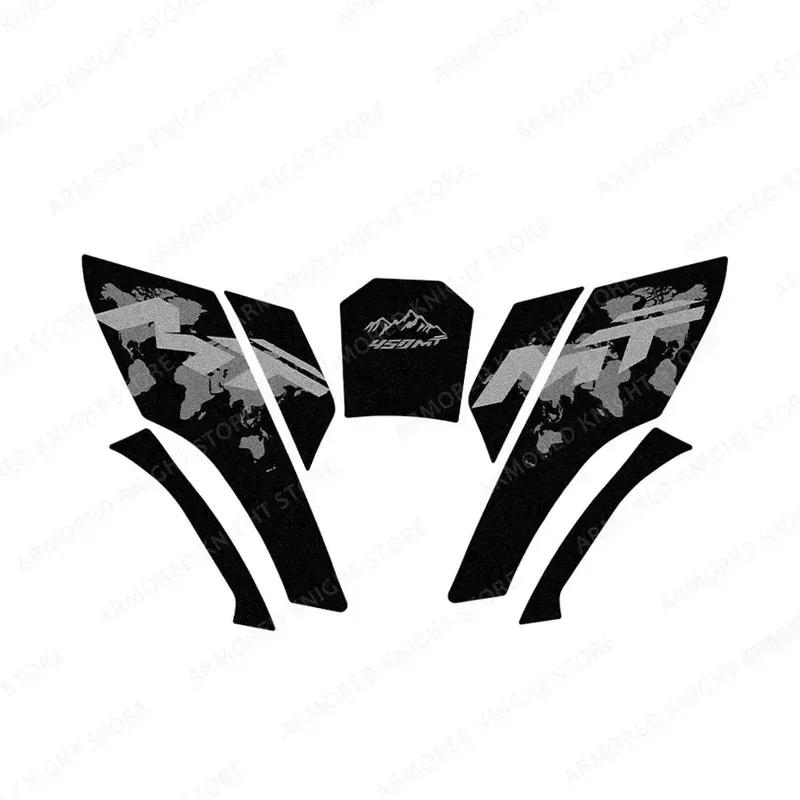 For CFMOTO 450MT 450 MT 2024 Motorcycle Side Sticker Fuel Tank Decal Protector Traction Pad Cover Decoration Sets Anti-slip