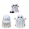 Halloween Ghost Decoration Cute Spooky Ghost Figurines Funny Ghost Ornaments Resin Indoor Home Decor for Shelf Tabletop