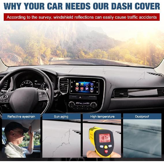 Накладка на приборную панель коврик ковер совместимый с 2024 Nissan Sentra