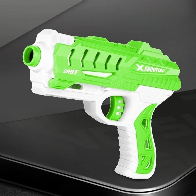 Детский игрушечный пистолет с мягкой пулей, ручной пистолет, дротик, бластер, красочная пластиковая модель для стрельбы, пусковая установка с коробкой, подарок на день рождения для мальчиков