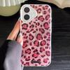 Корейская мода Розовый леопардовый принт Чехол для телефона для iphone 17 Air 16 15 14 13 11 12 Pro Max 7 8 Plus X XS XR SE 2022 2020 16e Чехол