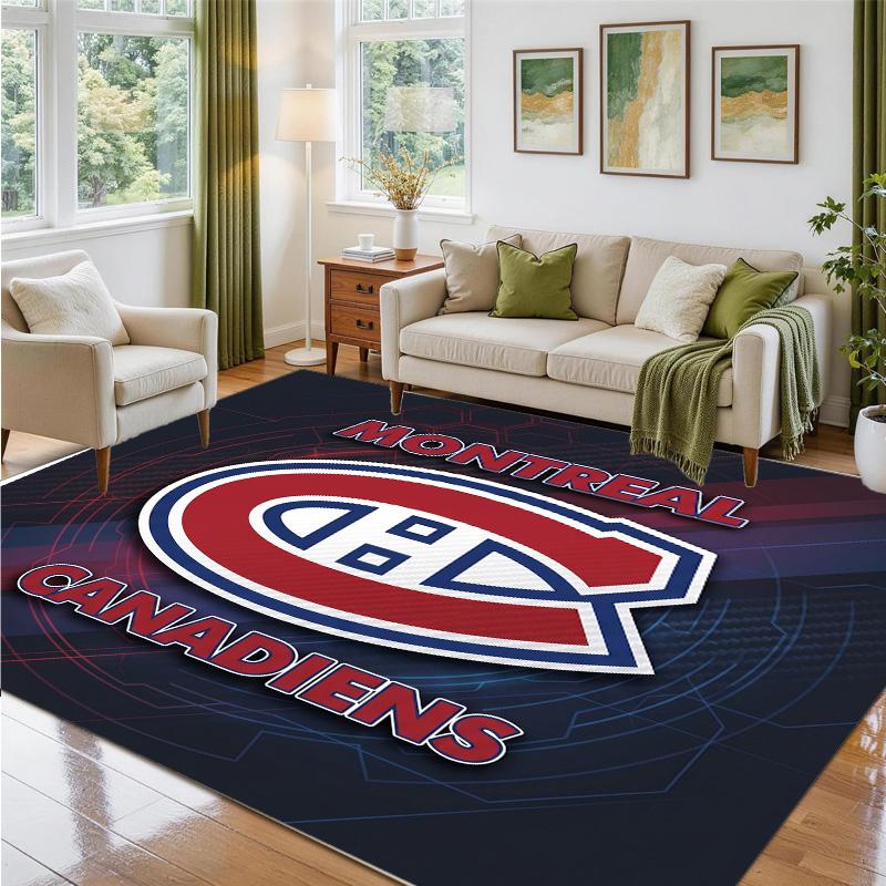 Дизайн Montreal Canadiens Кристальный Велюровый Ковер Мягкий Декоративный Коврик для Спальни Входа