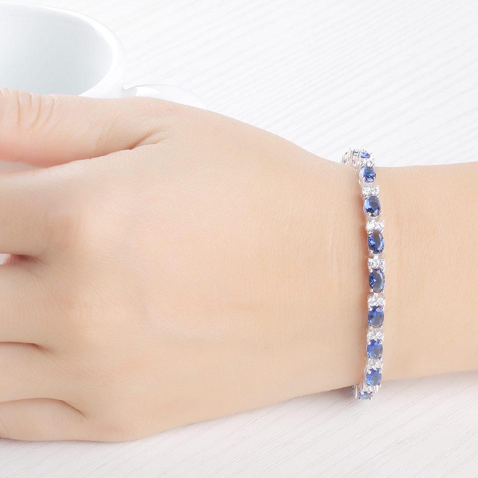 Umcho Женские браслеты из синей шпинели