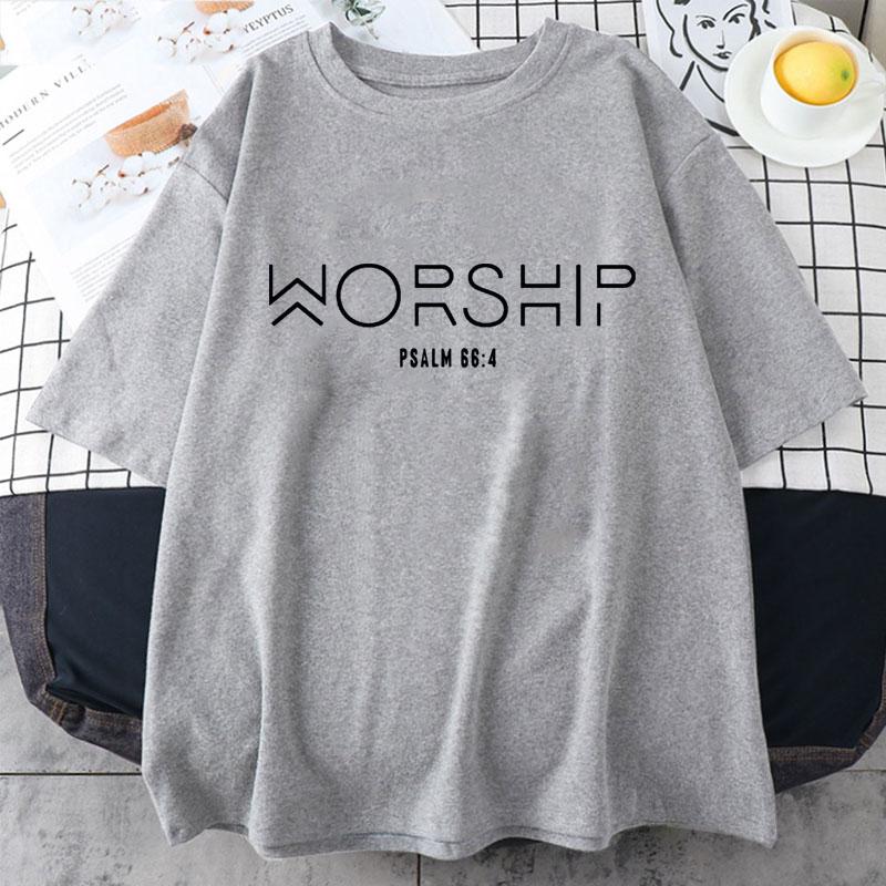 Summer Mikialong Worship Printed T-shirt Christian Faith Jesus Christogram T-shirt Short Sleeve Outdoor Jogging Cool Style T Shirt
