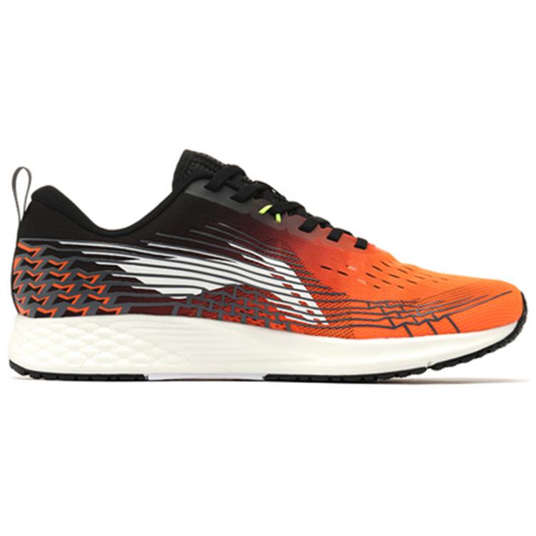 Li Ning Red Hare 4 Амортизация Скользкие Устойчивые к истиранию Низкие Беговые кроссовки Мужские Черный Оранжевый ARBP037-3
