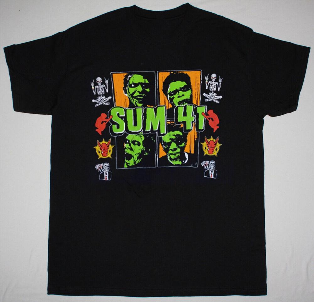VINTAGE SUM 41 Band l'album Does Black Size S to 5XL Tee Shirt AH1136 Unisex T-Shirt