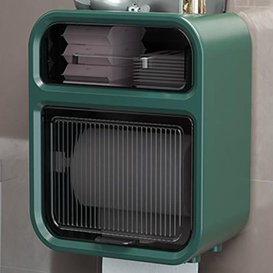 WTEMPO Коробка для туалетной бумаги Стеллаж для хранения туалетной бумаги Водонепроницаемая неперфорированная полка для салфеток Высококачественная настенная коробка для рулонной бумаги