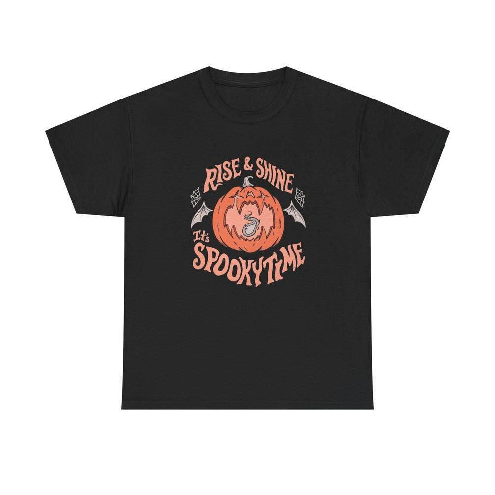 Rise And Shine It's Spooky Time Halloween T Shirt Unisex Heavy Cotton Tee Unisex T-Shirt