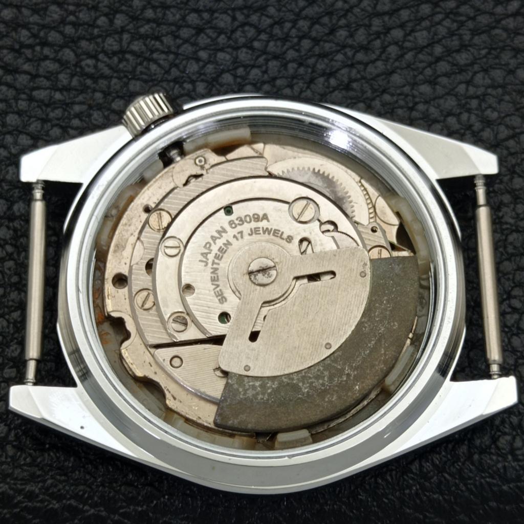 REFURBISHED SEIKO 5 AUTOMATIC MENS WATCH JAPAN MADE BLACK DIAL CUSTOM A440129-2 QV90-a440129