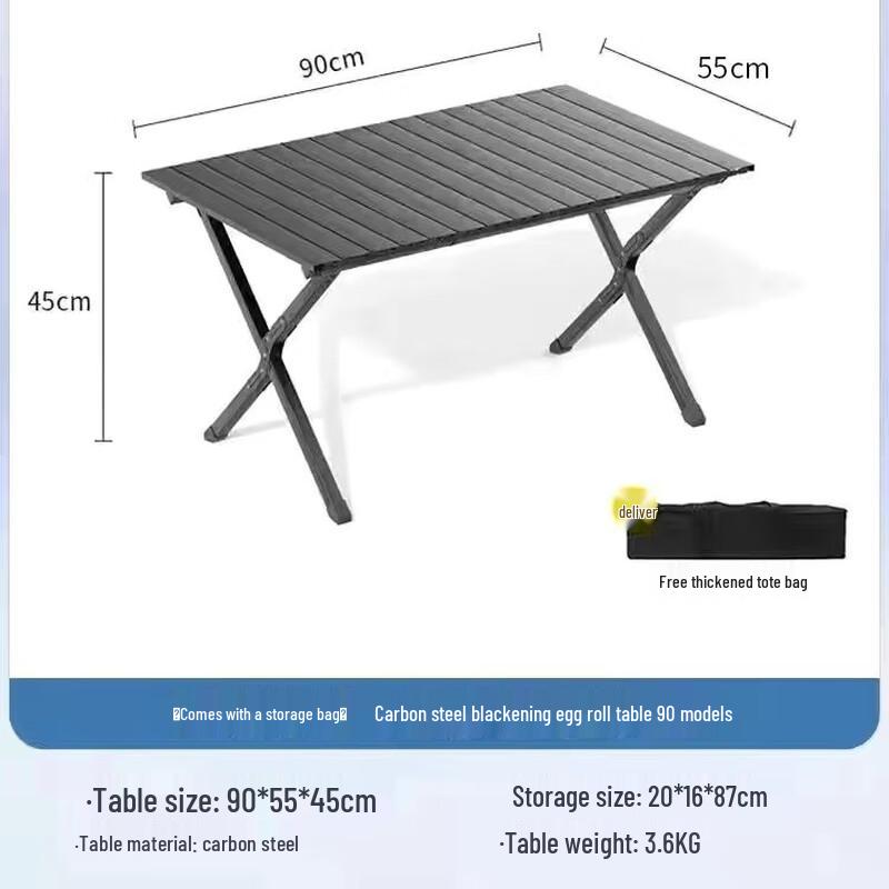 OEING Outdoor Folding Roll-Up Table