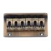 Electric Guitar Bridge Alloy 6 Strings Bronze Colour Slant Head Guitar Bridge Replacement