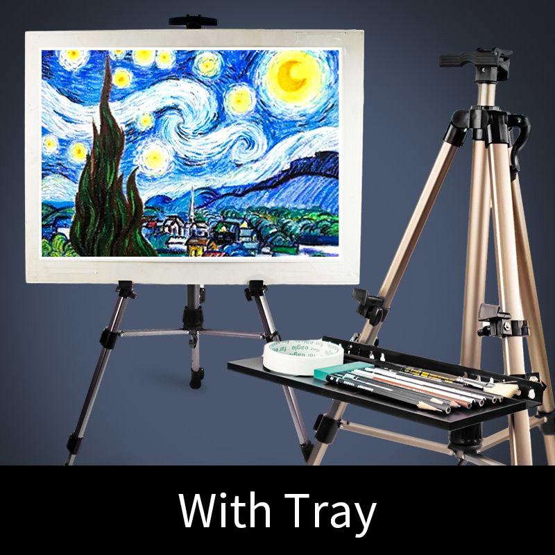 Foldable Painting Tripod Art Student Specific Sketching Tool Holder Portable Aluminum Alloy Liftable Easel