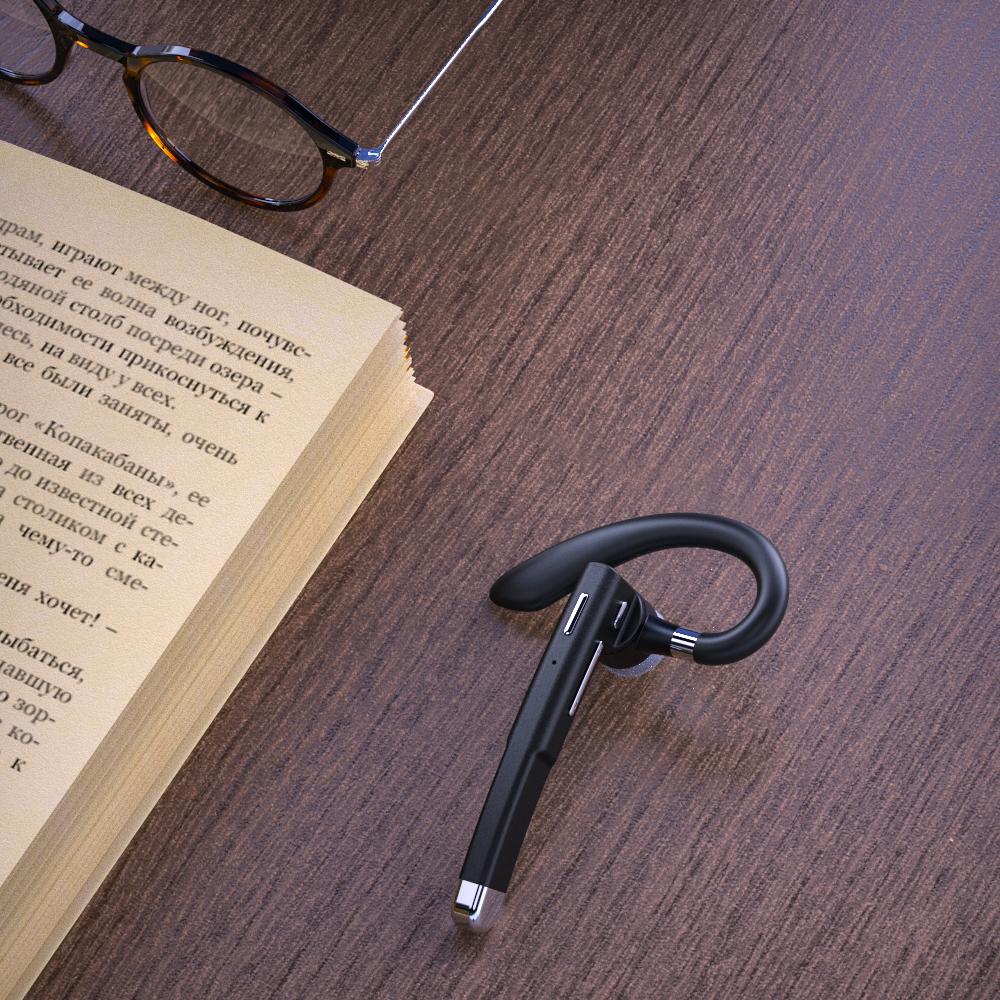 VAORLO Bluetooth-наушники для бизнеса с цифровым дисплеем и зарядным устройством. Длительное время разговора с HD-микрофоном. Беспроводные наушники для всех смартфонов.
