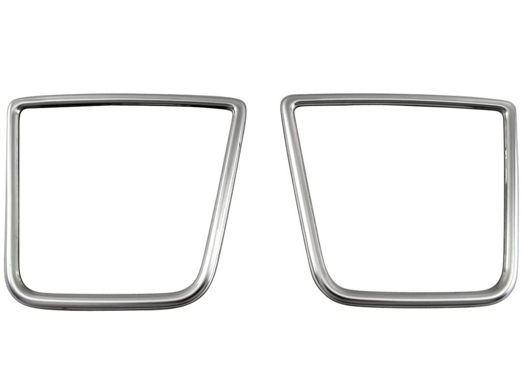 BRIGHTZ Finish Stainless Steel Plated Drink Holder Rings for Toyota Hijet Cargo Ultra-Mirror (2-Piece Set) S700V/S710V (INT-ETC-680)