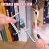 2pcs Punch-free Desk Edge Hook Detachable Headphone Hanging Hook Double Hook  Home Office Organizer