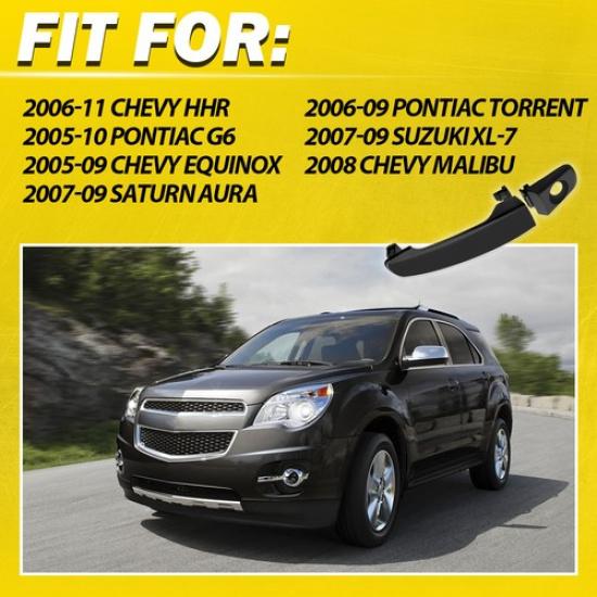 Exterior Handle Bar Door 2008 Pontiac Fors Chevy Malibu Front 2005-2010 G6 Left