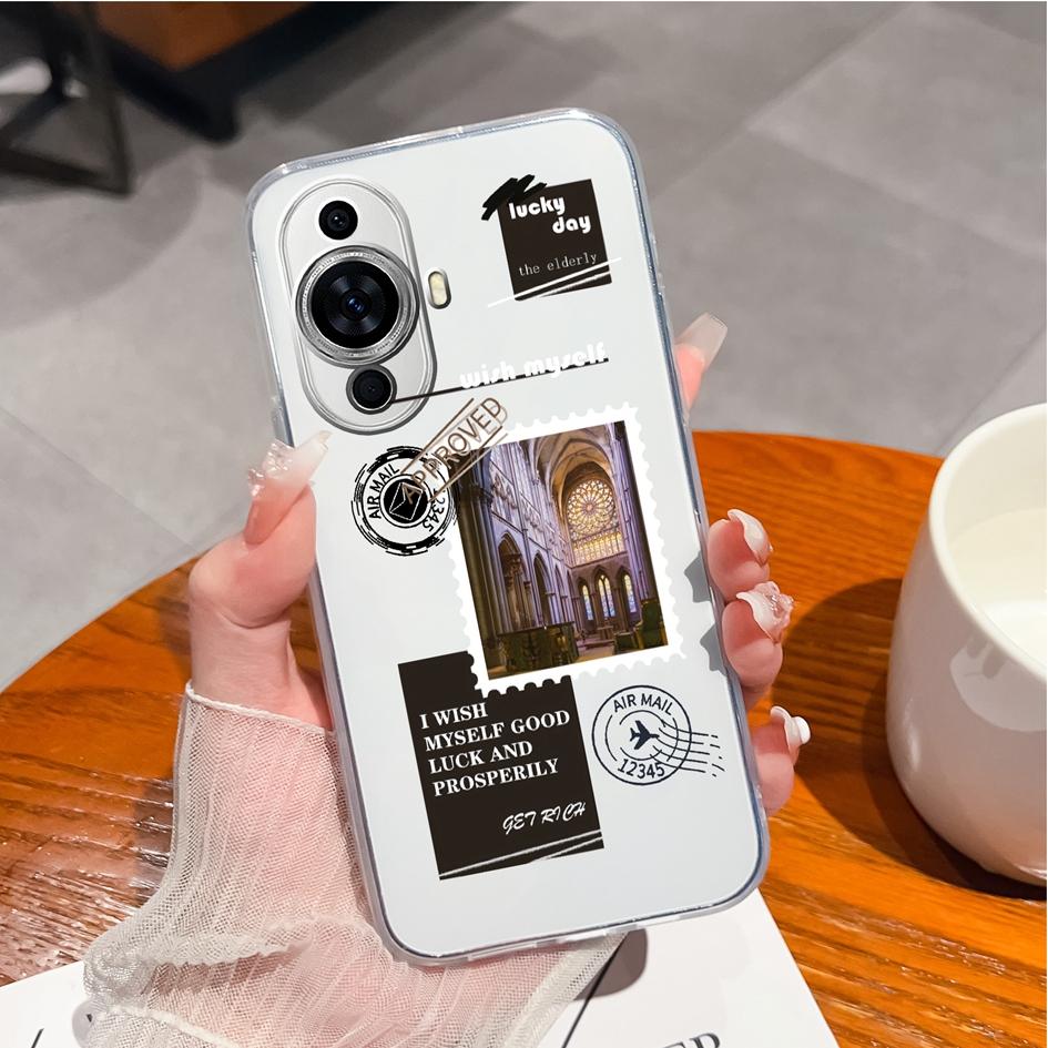 Case For Huawei P10 P20 P30 P40 P50 P Smart Pro 2019 Y9s Phone Cover Fashion Love Heart Matte Soft Silicone Shockproof Transparent For Huawei Bumper