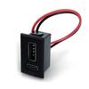USB Type C female socket, утопленная, 2 порта, сменный разъем для зарядки ламп и различных электронных устройств
