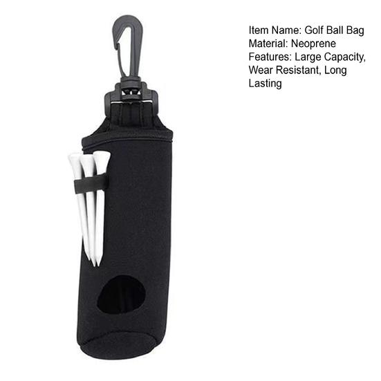 Сумка для хранения мячей для гольфа с держателем футболки, брелок большой емкости, зажим для ремня, портативная сумка для переноски мячей для гольфа