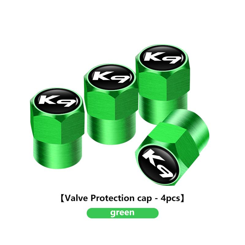 GNQE7 Aluminum Alloy Car Wheel Tire Valve Caps Tyre Rim Stem Covers Car Dustproof Tire Cap For KIA Cerato Soul Venga Forte Spectra