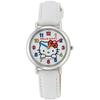 [Citizen Q&Q] Часы Аналоговые Hello Kitty Водонепроницаемые Кожаный Ремешок HK15-001 Женские Белые