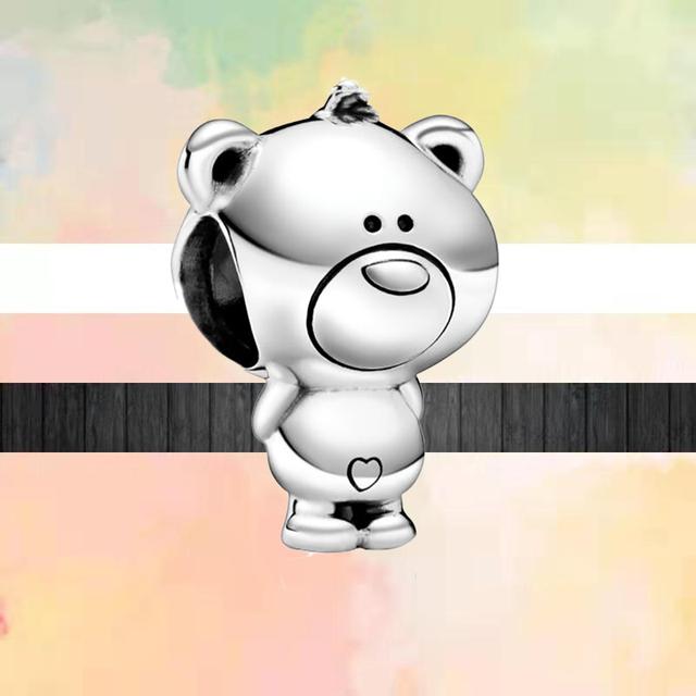 Новый стиль животных Lucky Cat Собака Панда Медведь Лев Змея Кролик Бусины «сделай сам» подходят оригинальные модные подвески Серебряный цвет Браслеты Ювелирные изделия