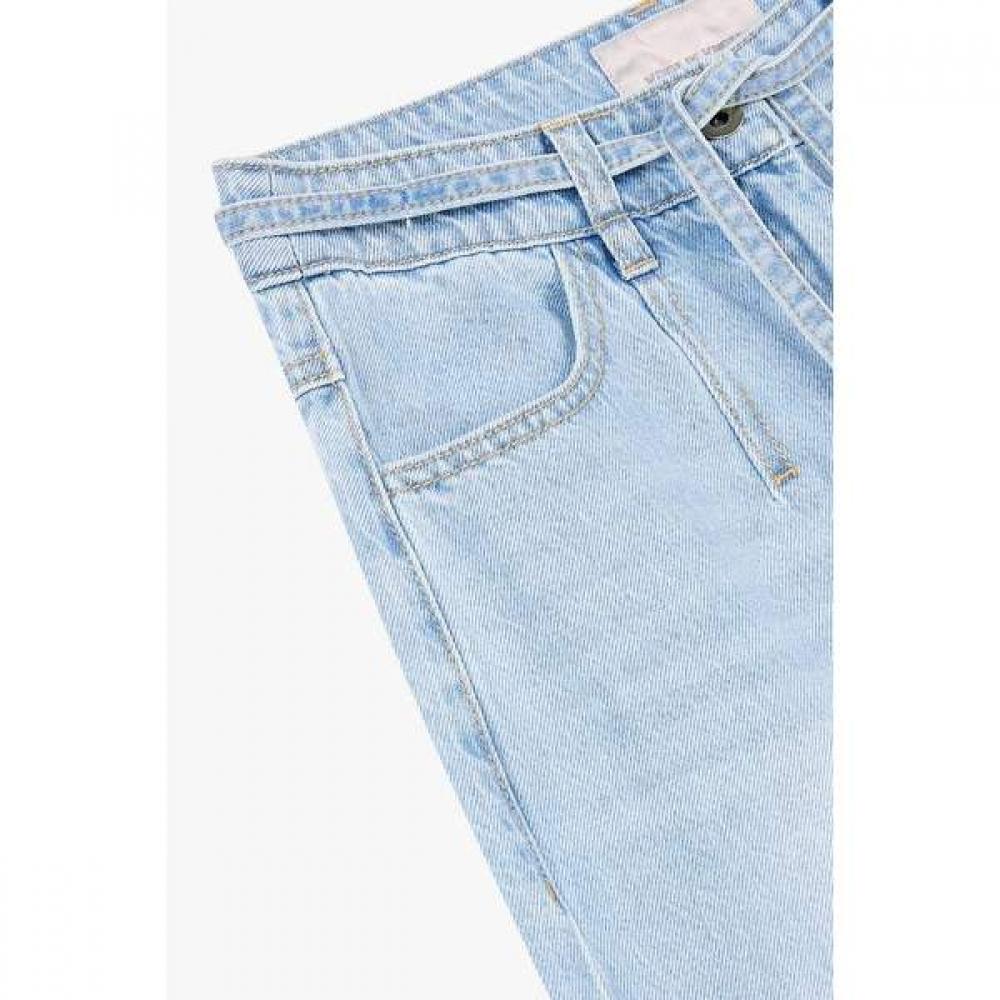 Vov Belted Semi Wide Denim Pants 7156155001