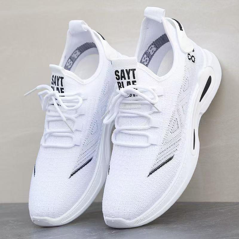 Мужская обувь летняя тонкая сетчатая обувь дышащая нескользящая дезодорирующая спортивная обувь легкая мягкая подошва повседневная парусиновая мужская модная обувь