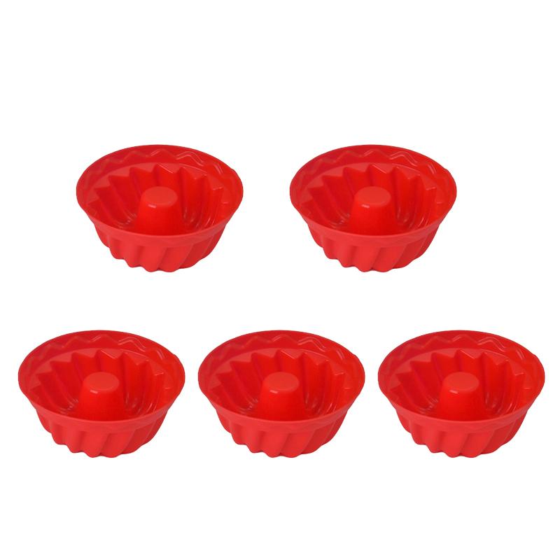 Lebensmittelechte Kuchenform Silikon Mehrfarbig Runde Muffinförmchen Backen Silikon Kuchenformen