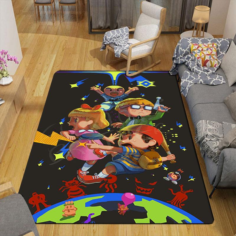 Retro Video Game Characters Rug Floor Mat for Living Room or Bedroom Soft and Comfortable Carpet a Gift for Birthday and Holiday.