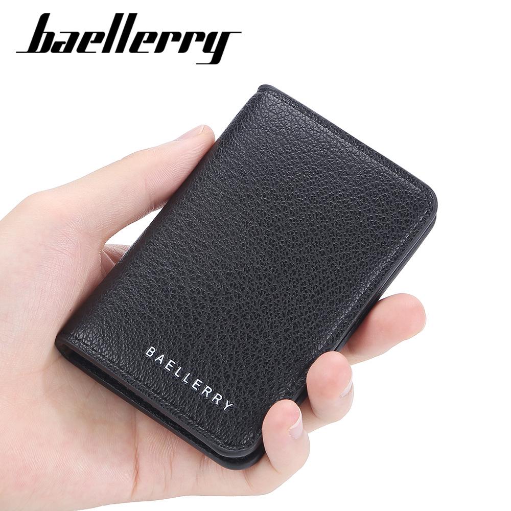 Men's Slim PU Multi-Card Holder with Driver's License Slot