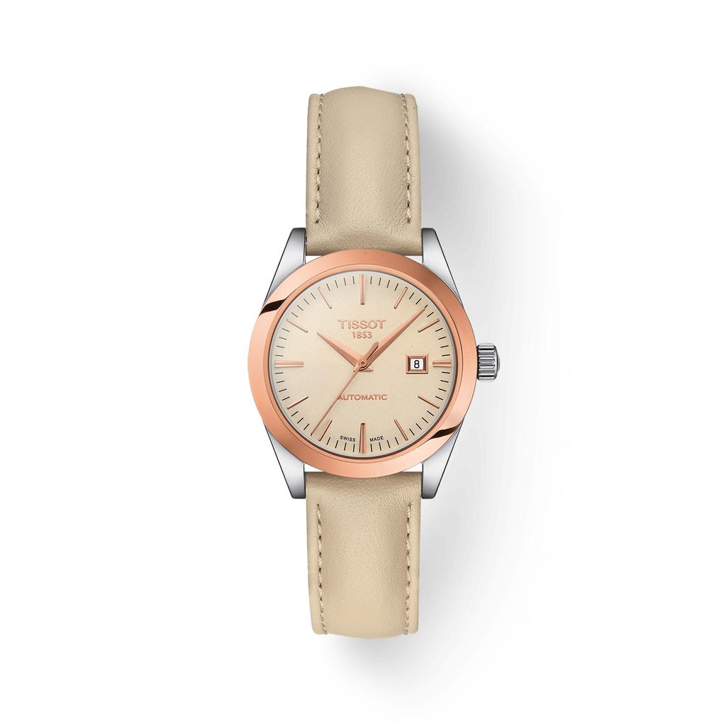 Tissot Кожаный ремешок кремовый циферблат Мужские модные часы T930.007.46.261.00