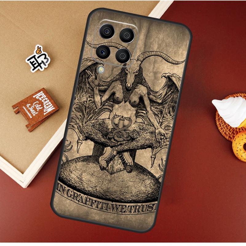 Пентаграмма Бафомет Сатана Для Samsung Galaxy M12 M32 M52 M13 M33 M53 M11 M31 M51 M15 M55 M14 M34 M54 M30s M20 Чехол