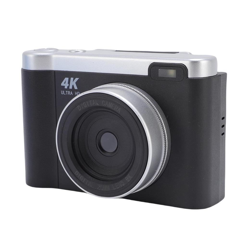 1080P 12MP Digital Camera Auto Focus Vlog Camera with 2.8 Inch 180 Degree Flip Screen 8X Digital Zoom Anti Shake for