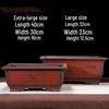 Purple Clay Rectangular Bonsai Trough Pot
