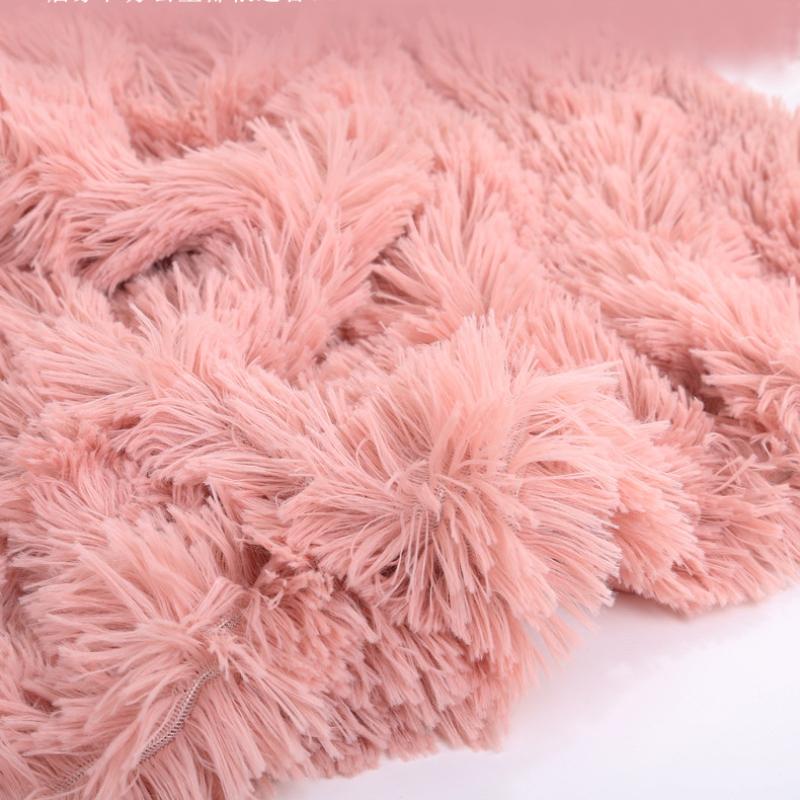 Plush Small Blanket Blanket Solid Color Nap Blanket Double Cover Blanket