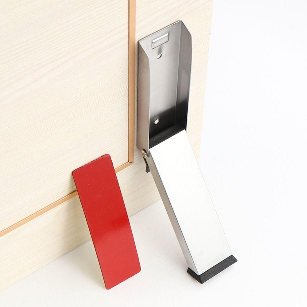 Self Adhesive Door Wedge Stainless Steel Door Holder New Folding Door Stop Door
