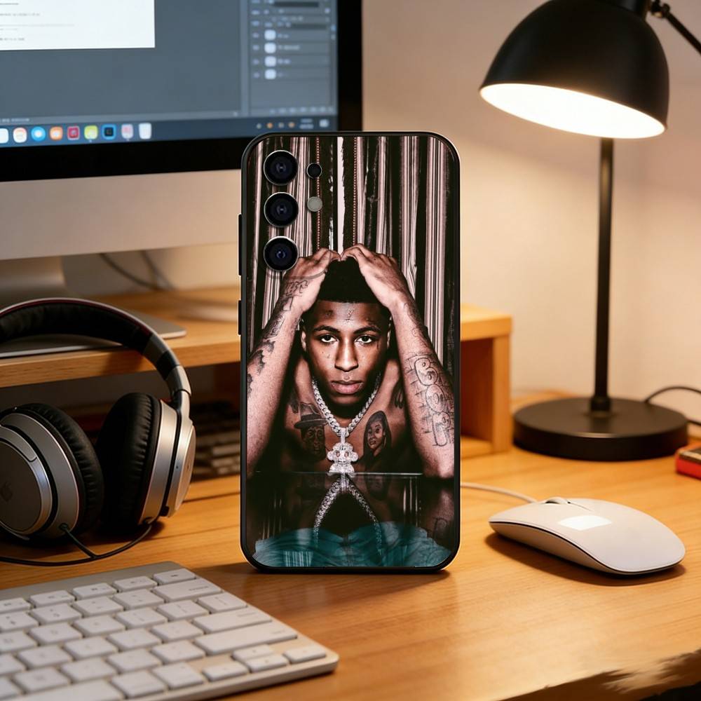 YoungBoy Never Broke Again Чехол для телефона Черный Силиконовый Мягкий Для Samsung S25,S24,S21,S22,S23,S30,Ultra,S20,Plus,Fe,Lite