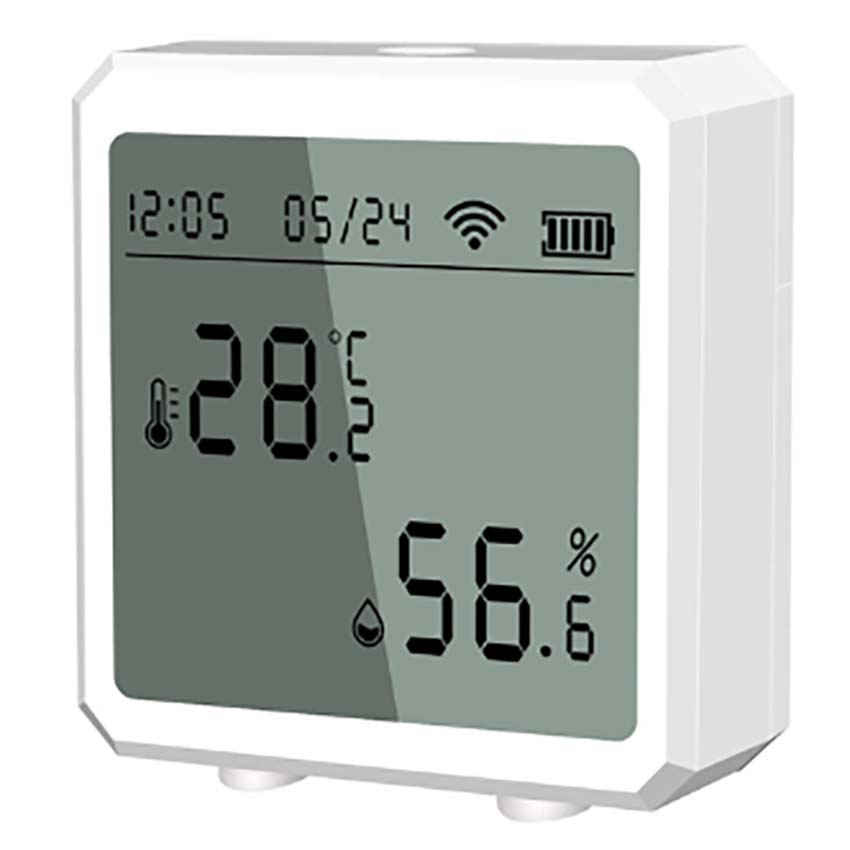 Zigbee WiFi Temperature and Humidity Sensor LCD Display Wireless Thermometer Hygrometer Work with Alexa Google