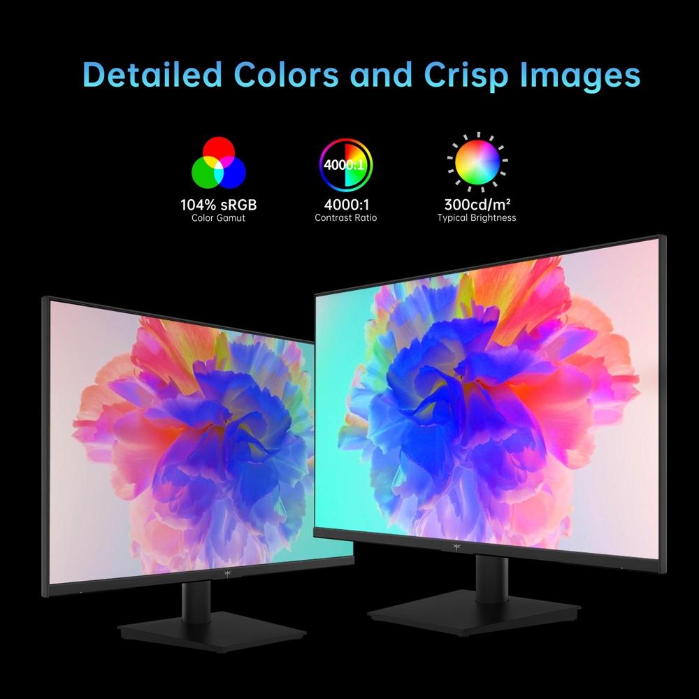 KTC H24V13 23,8-дюймовый игровой монитор, 100 Гц, 1920 x 1080, AdaptiveSync, настенное крепление VESA, регулировка наклона