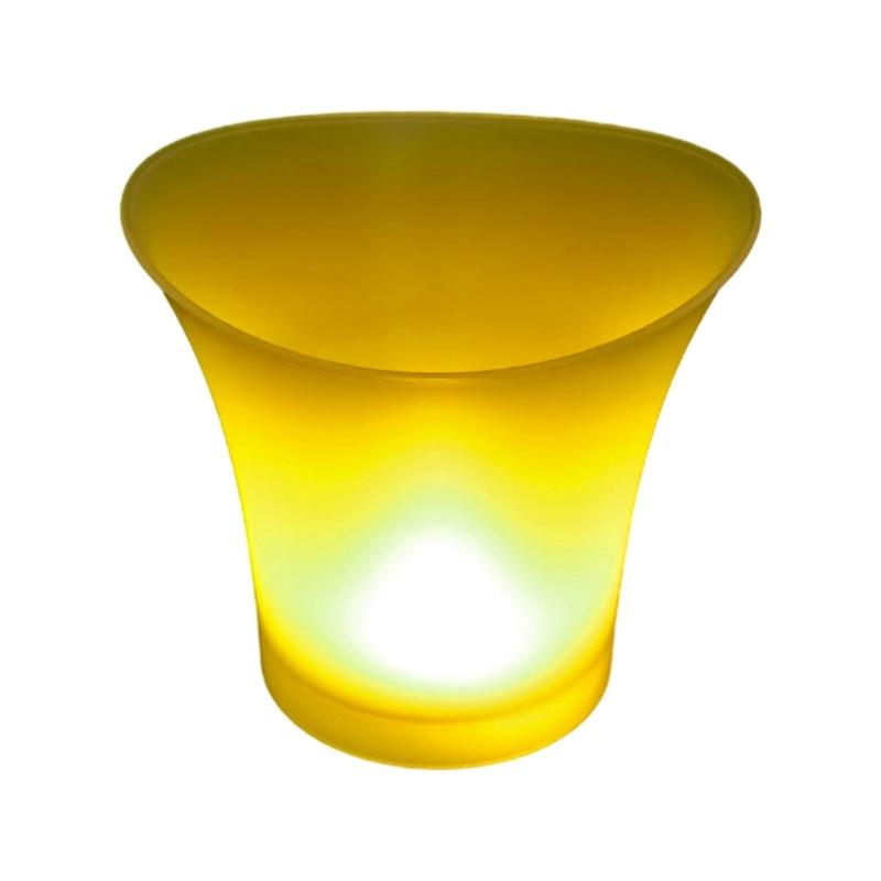 Ведро для шампанского и пива с подсветкой, материал PP, подходит для использования в помещении и на открытом воздухе X3UC