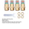 Tire Pressure Monitoring Valve Stem Caps Visual Tri-Color Alert Caps Waterproof Tire Pressure Gauge Replacement Caps for Cars Trucks SUVs