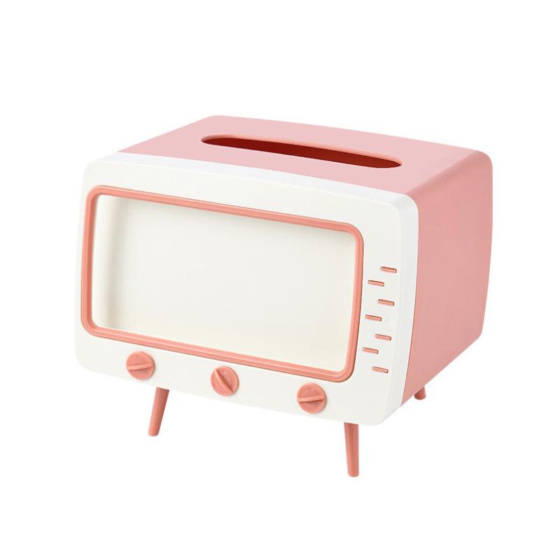 Элегантная многофункциональная пластиковая коробка для салфеток с местом для хранения для гостиной, журнального столика или ванной комнаты