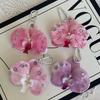 Simulation Flower Orchid Lily Keychain Colorful Backpack Hangings Decor Simulation Flower Keyring